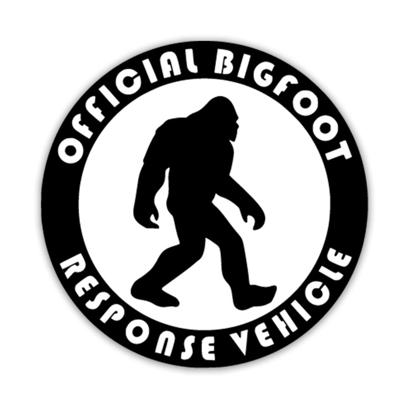 KCD Bigfoot Response Vehicle Vinyl Decal Sticker|Cars Trucks Vans Walls Laptops Cups|Black with White Background |5.5 inches|KCD906 - Image 1